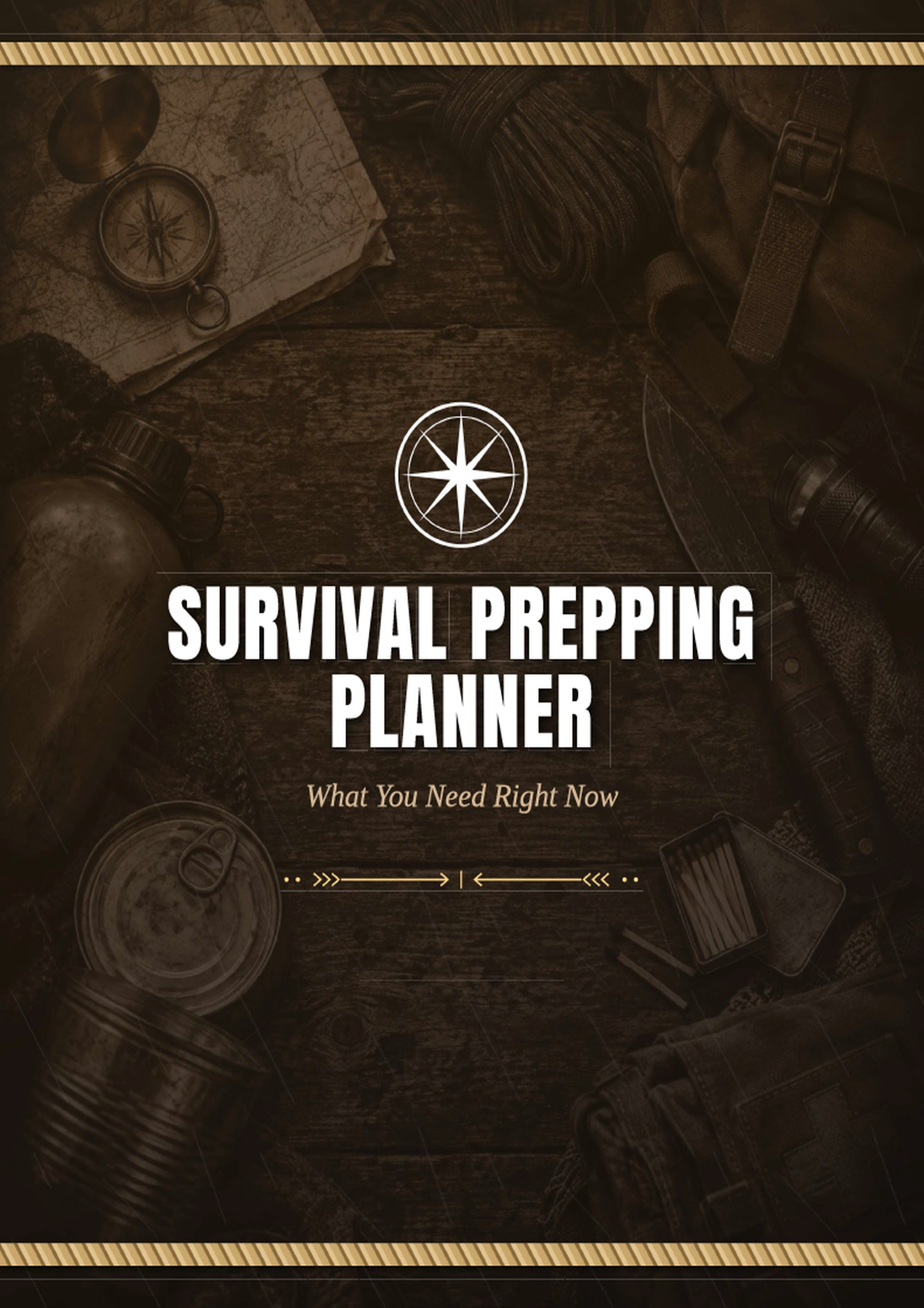 Survival Prepping Planner Cover png